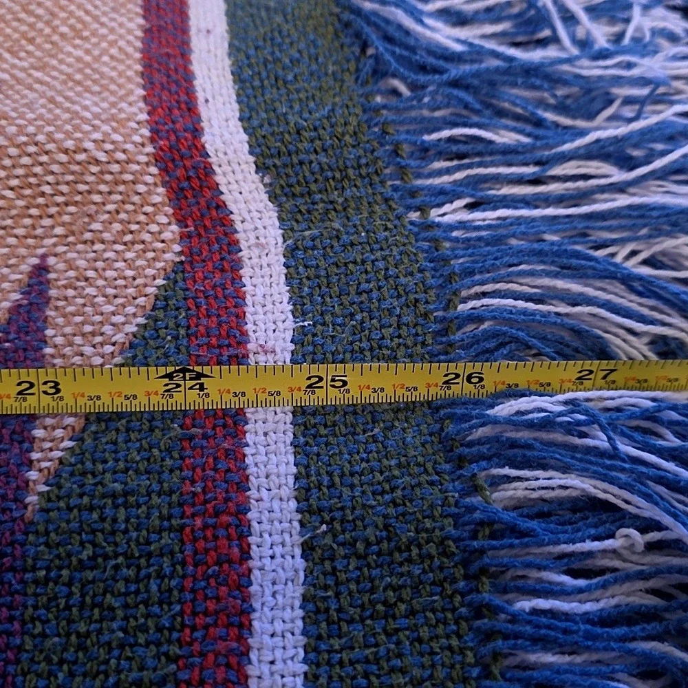 Tapestry Fringe Throw Blanket Multicolor Southwestern Boho Aztec Geometric
